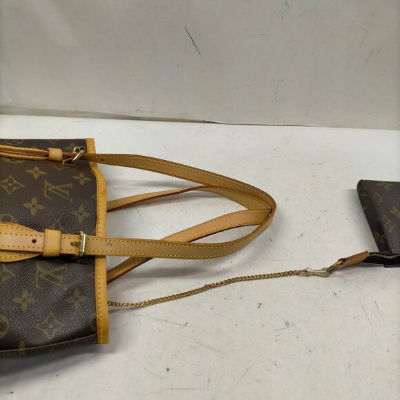 Authentic Louis Vuitton Bucket PM Brown Monogram Tote Bag mn591-120825 - Picture 9 of 16